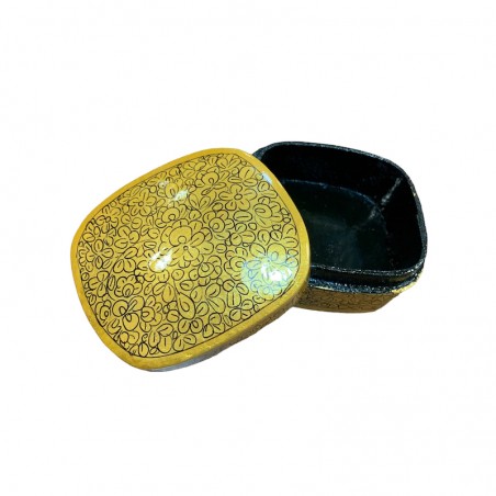 Indian lacquered box from Kashmir in paper.